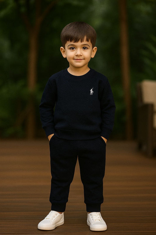 Black winter track suit for boys