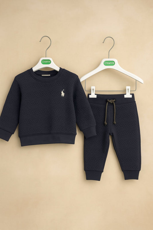 Black winter track suit for boys