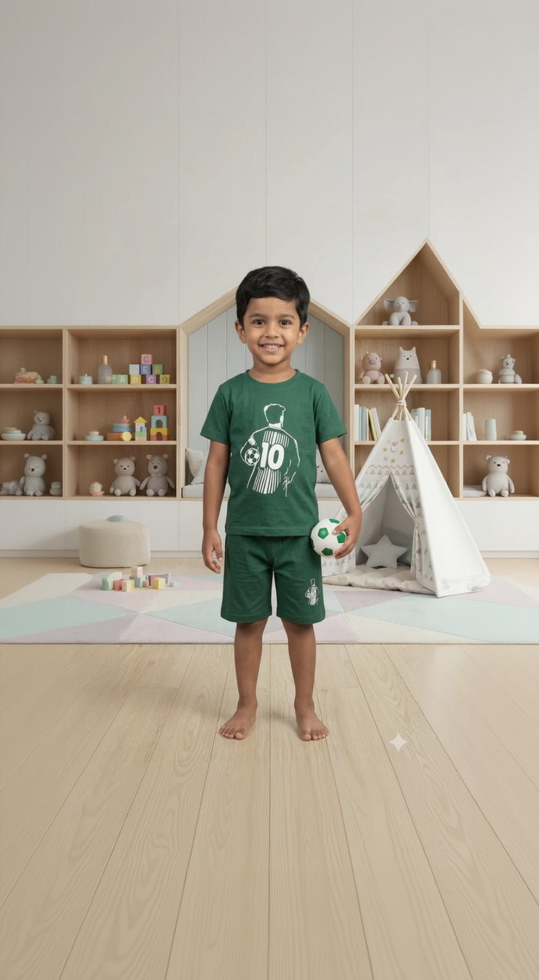 01 . Little Striker: Kids' Premium Football Jersey Set ( Age 1-10 years)