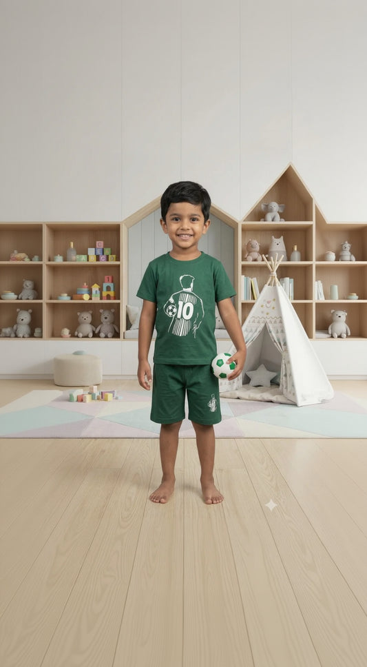 01 . Little Striker: Kids' Premium Football Jersey Set ( Age 1-10 years)
