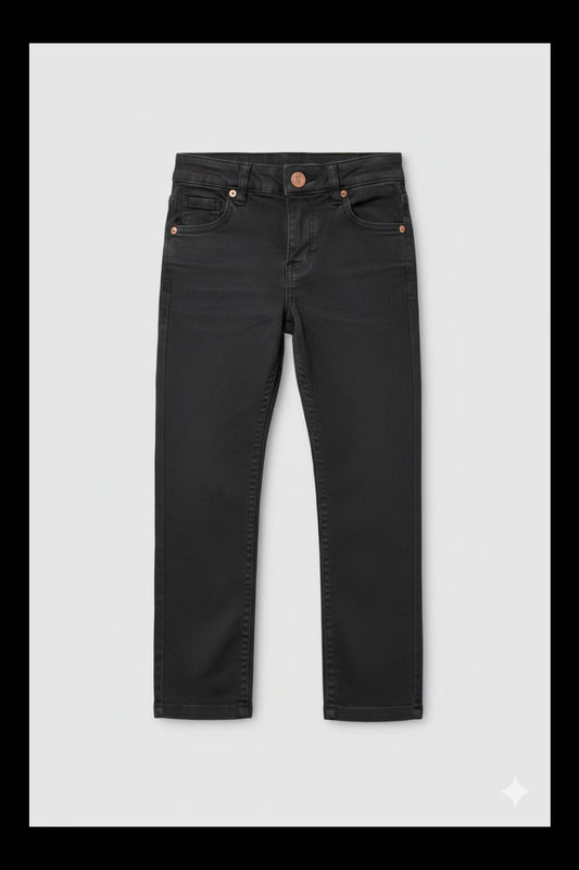 31. Premium Black Kids Jeans | Ages 1–13 Years | Soft Denim Fit