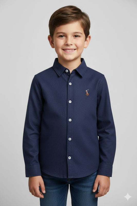 52. Classic Navy Polo Button-Down Age 3-13 years