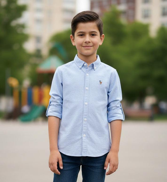 53. Classic Navy Polo Button-Down Age 3-13 years