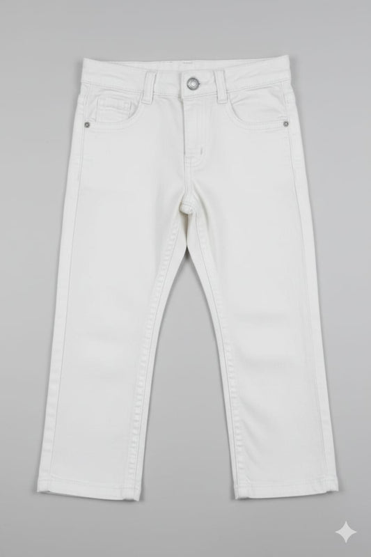 32. Classic White Denim Jeans – Slim Fit & Premium Comfort Size 1-13 years